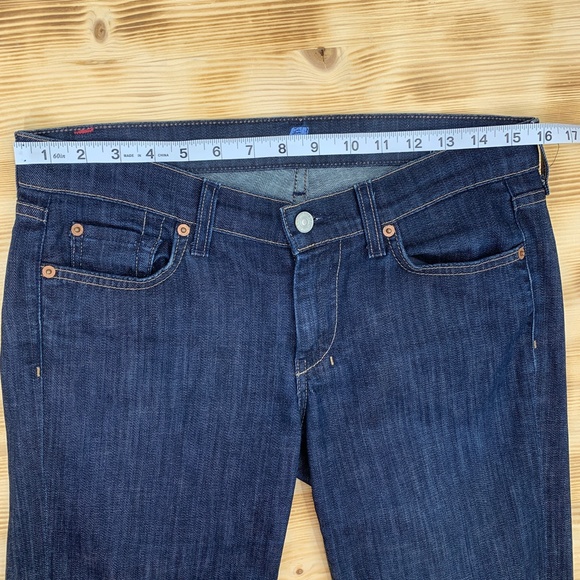 7 For All Mankind Crop Dojo Trouser Capri Sz 28 - Picture 6 of 10